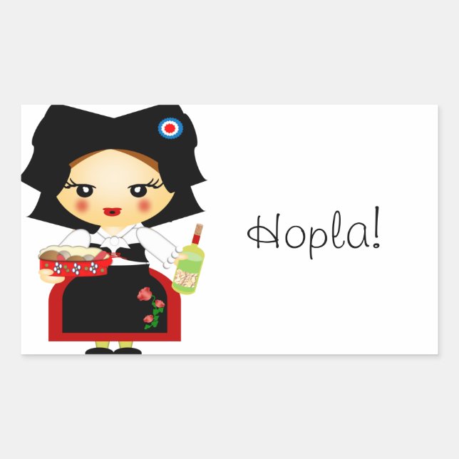 Sticker Rectangulaire Alsace (Devant)