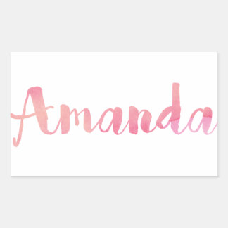 Sticker Rectangulaire Amanda