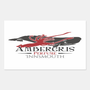 Sticker Rectangulaire Ambergris Sperm Baleine Parfum Innsmouth