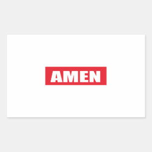 Sticker Rectangulaire Amen