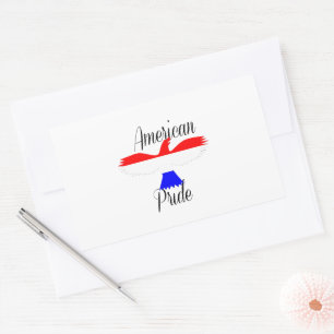 Sticker Rectangulaire American Pride