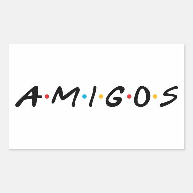 Sticker Rectangulaire Amigos (Devant)