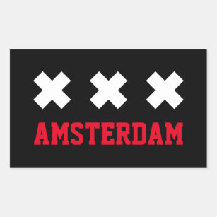 Sticker Rectangulaire Amsterdam