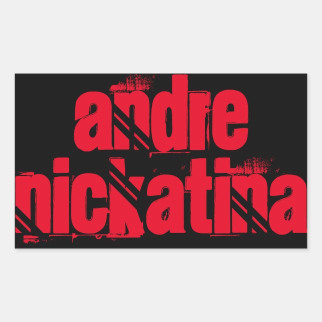 Sticker Rectangulaire Andre Nickatina (Devant)