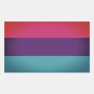 Sticker Rectangulaire Androgyne Pride