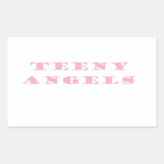 Sticker Rectangulaire ange adolescent