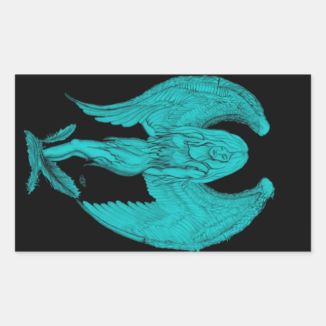 Sticker Rectangulaire Angel (Devant)