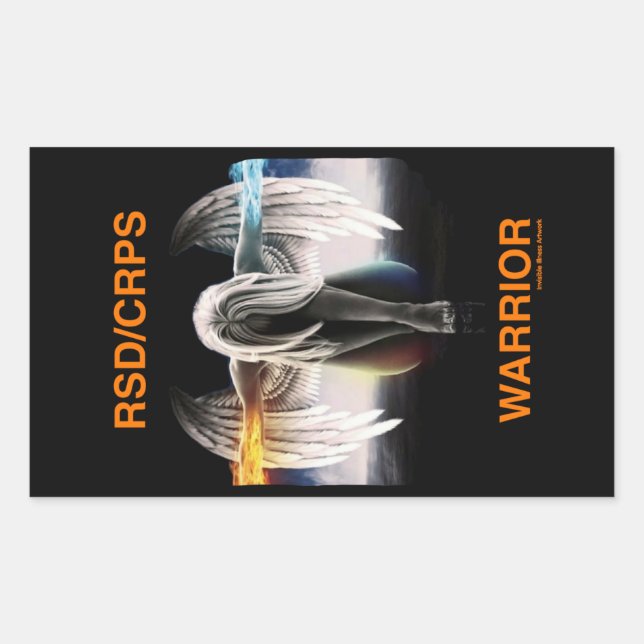 Sticker Rectangulaire Angel...RSD/CRPS (Devant)