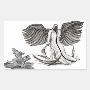 Sticker Rectangulaire Angel Uriel