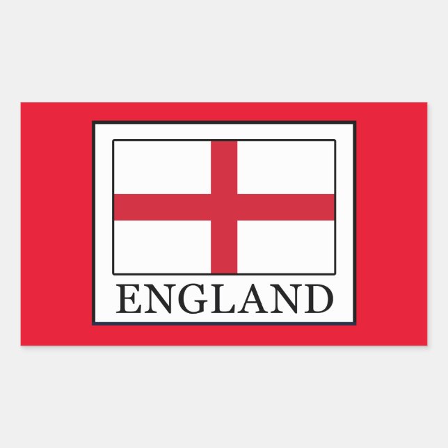 Sticker Rectangulaire Angleterre (Devant)
