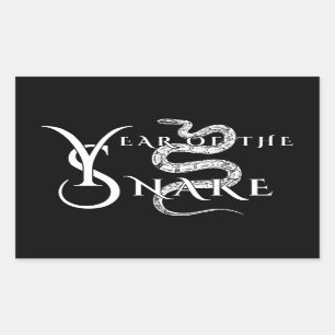 Sticker Rectangulaire Année du serpent