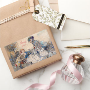 Sticker Rectangulaire Annie French Un Conte de Fées