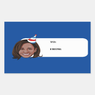Sticker Rectangulaire Anniversaire de KAMALA HARRIS