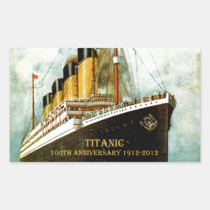 Sticker Rectangulaire Anniversaire de RMS Titanic 100th