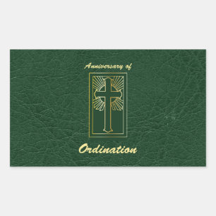Sticker Rectangulaire Anniversaire du prêtre de l'ordination