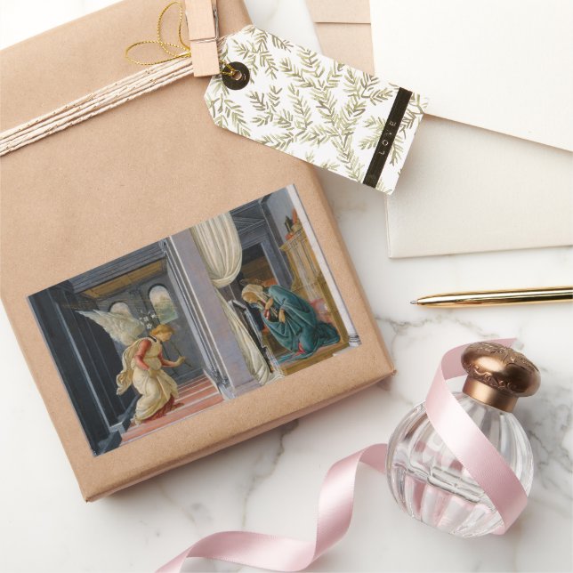 Sticker Rectangulaire Annonce par Sandro Botticelli (Cadeaux)