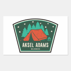 Sticker Rectangulaire Ansel Adams Wilderness California Camping