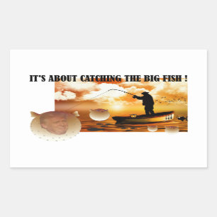 Sticker Rectangulaire Anti atout/prise des grands poissons ! ,