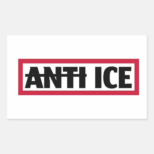 Sticker Rectangulaire Anti ICE (Devant)