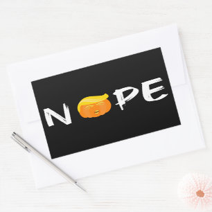 Sticker Rectangulaire Anti-Trump - Nope Halloween Edition II