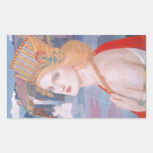 Sticker Rectangulaire Aoife, vers 1914 par John Duncan