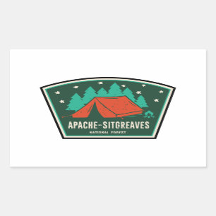 Sticker Rectangulaire Apache-Sitgreaves National Forests Camping