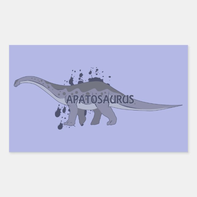 Sticker Rectangulaire Apatosaure (Devant)