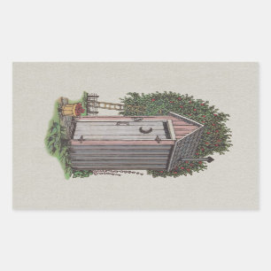 Sticker Rectangulaire Apple Orchard Outhouse