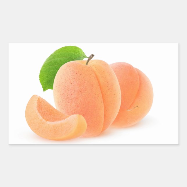 Sticker Rectangulaire Apricots frais (Devant)