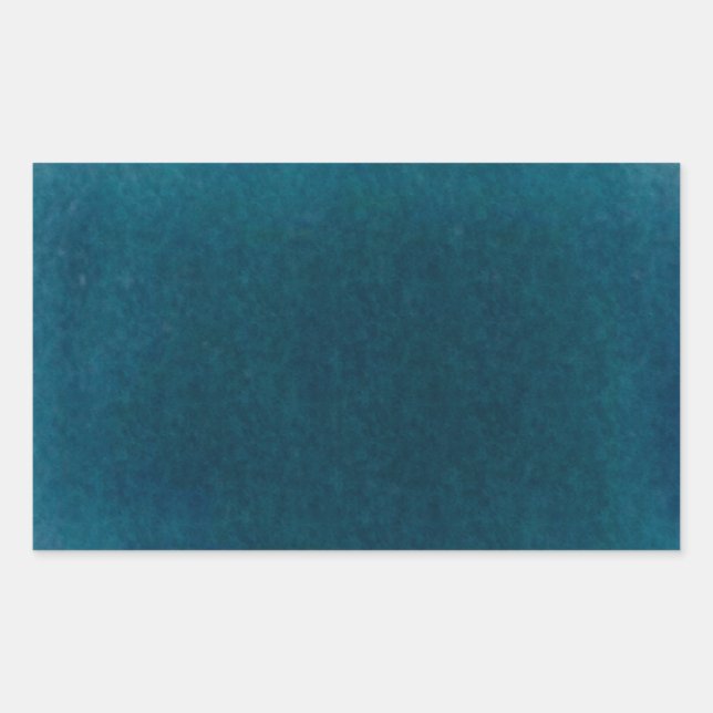 Sticker Rectangulaire Aquarelle de mer profonde - bleu Turquoise foncé e (Devant)