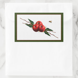 Sticker Rectangulaire Aquarelle Rouge
