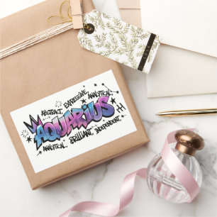 Sticker Rectangulaire Aquarius
