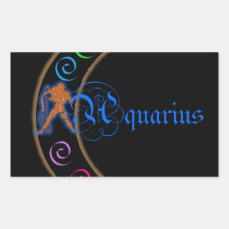 Sticker Rectangulaire Aquarius