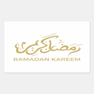 Sticker Rectangulaire Arabe islamique Ramadan Kareem
