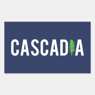 Sticker Rectangulaire Arbre de Cascadia