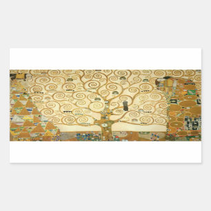 Sticker Rectangulaire Arbre de Vie par Gustav Klimt