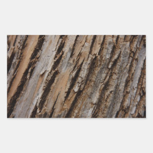 Sticker Rectangulaire Arbre écorce I Abstrait naturel texturé