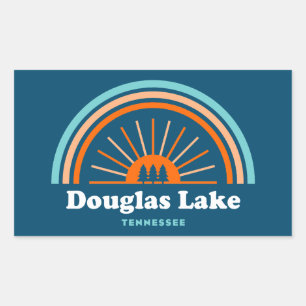 Sticker Rectangulaire Arc en ciel du lac Douglas
