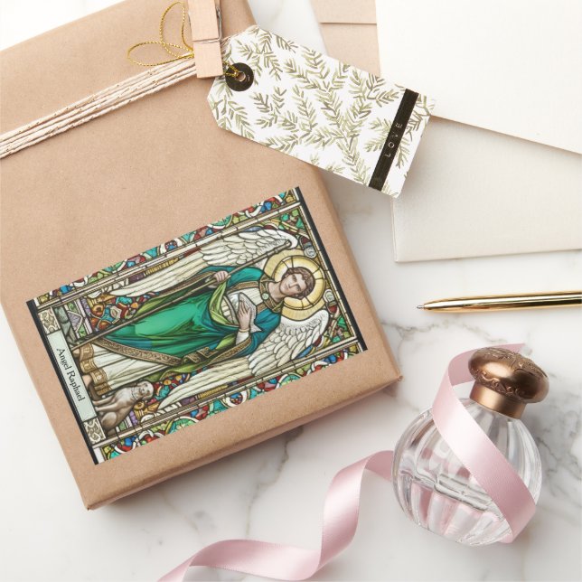 Sticker Rectangulaire Archangel Raphael - Angel Raphael (Cadeaux)