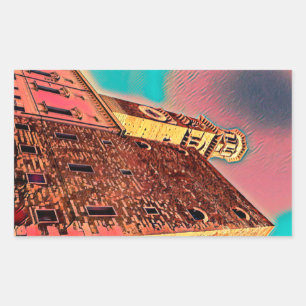 Sticker Rectangulaire Architecture italienne