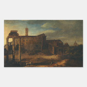 Sticker Rectangulaire Architecture romaine antique Ruines romaines