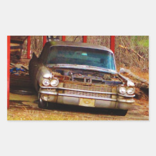 Sticker Rectangulaire Argent 1963 Sadan Deville