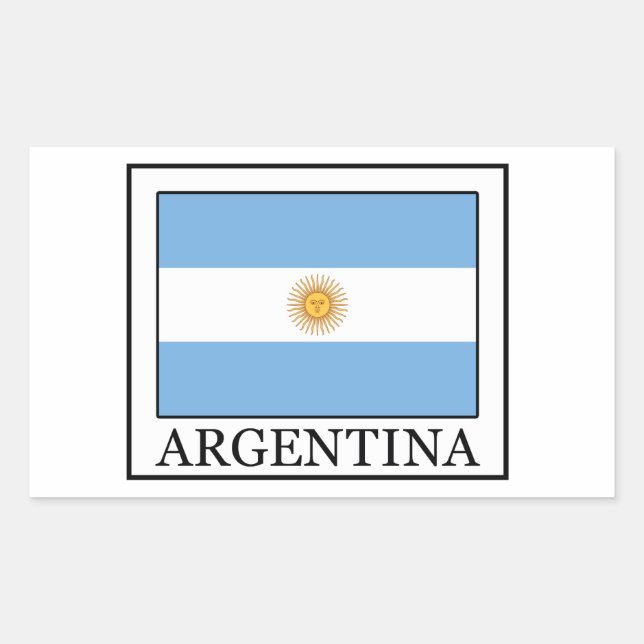 Sticker Rectangulaire Argentine (Devant)