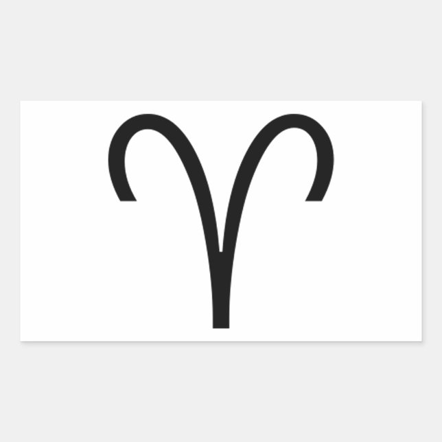 Sticker Rectangulaire Aries (Devant)