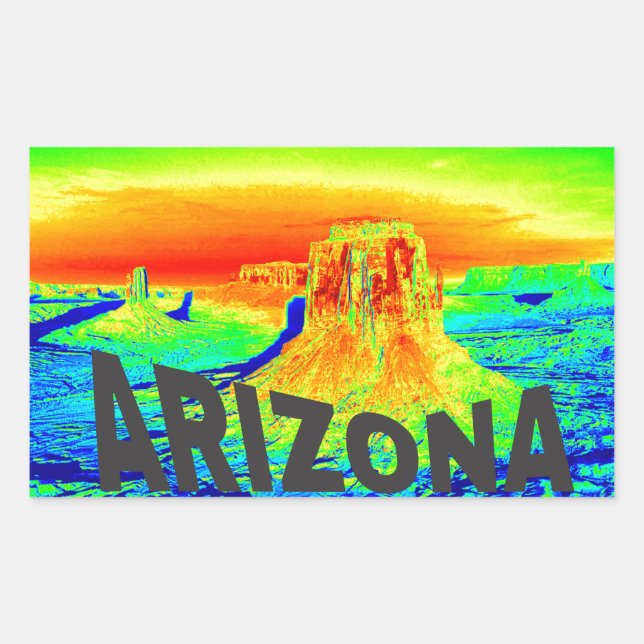 Sticker Rectangulaire Arizona (Devant)