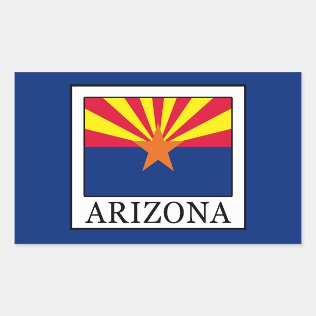 Sticker Rectangulaire Arizona (Devant)
