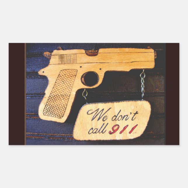 Sticker Rectangulaire Arme (Devant)
