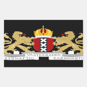 Sticker Rectangulaire Armoiries d'Amsterdam