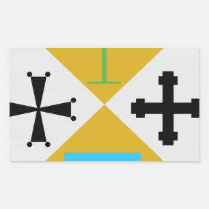 Sticker Rectangulaire Armoiries de la Calabre (Italie)