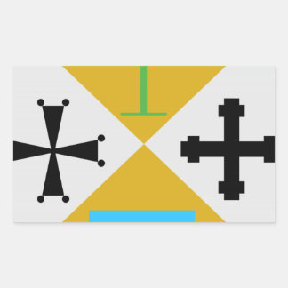 Sticker Rectangulaire Armoiries de la Calabre (Italie)